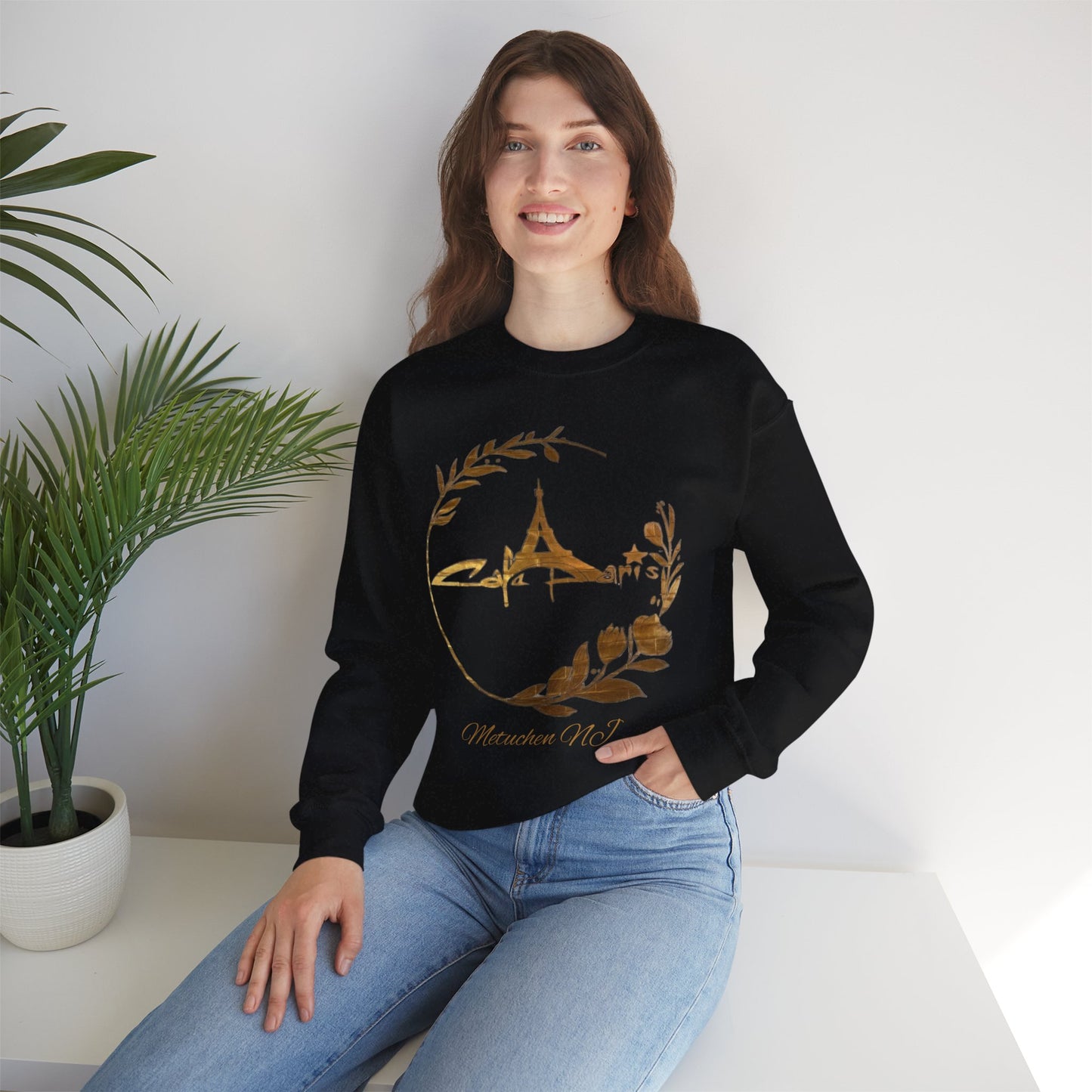 Cafe Paris Gold Motif Sweatshirt